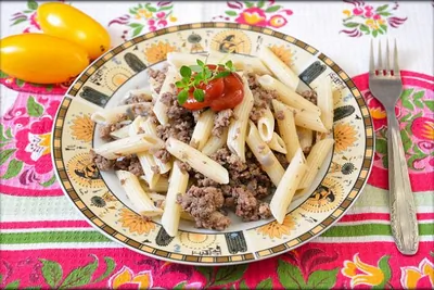 Паста с мясным соусом