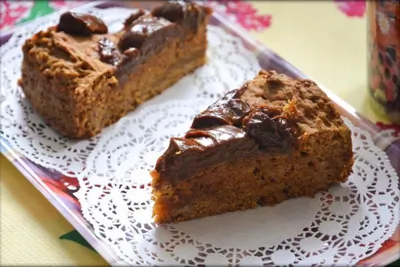 Тыквенный пирог со сгущенкой