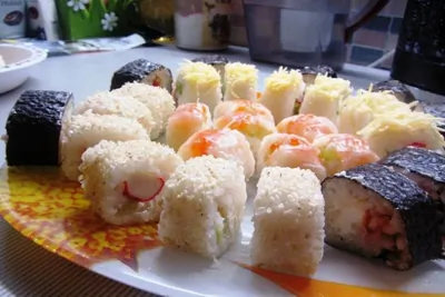 Роллы в рисовой бумаге