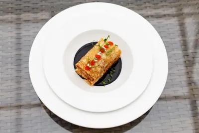 Блины с начинкой из налима