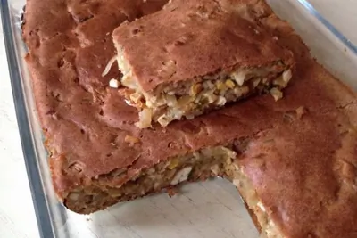 Заливной капустный пирог