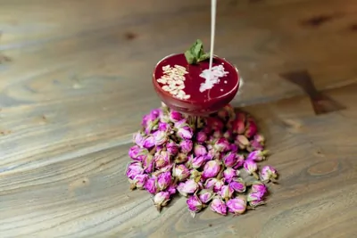 Черничный смузи со сливками