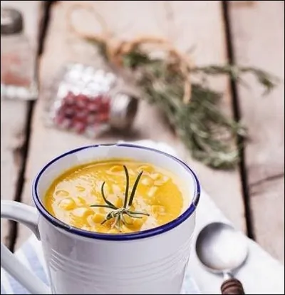 Пряный суп-пюре из кукурузы