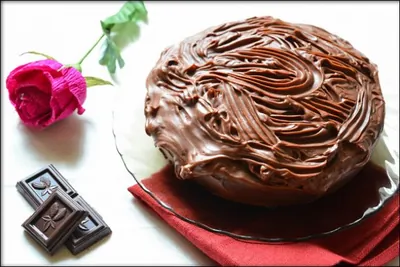 Шоколадный кекс с изюмом в мультиварке