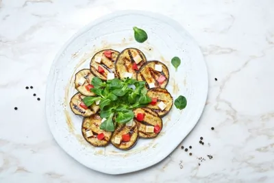 Печеные баклажаны с тофу