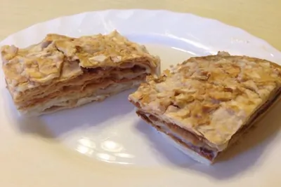 Диетический торт Наполеон из лаваша