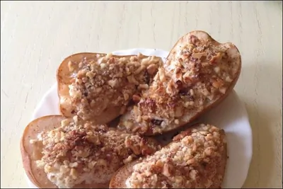 Груши запеченые с творогом