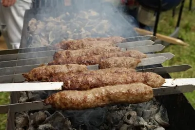 Люля-кебаб из рубленой говядины
