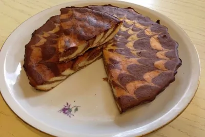 Творожный пирог «Зебра»