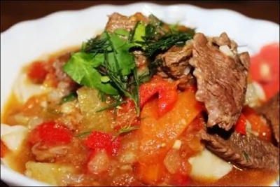 Лагман из говядины