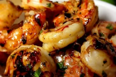 Королевские креветки с лаймом и мятой