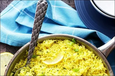 Лимонный рис на молоке