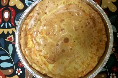 Заливной сырный пирог