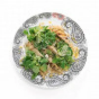 Салат с печеной грушей, корном и булгуром