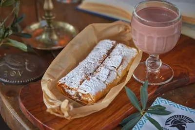 Пирог с кремом из манки и холодным какао