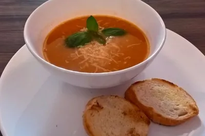 Чечевично-томатный суп-пюре