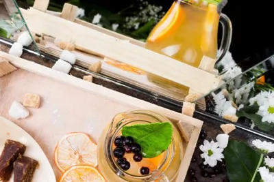 Микс белого чая с ромашкой, мелиссой, бузиной и липой