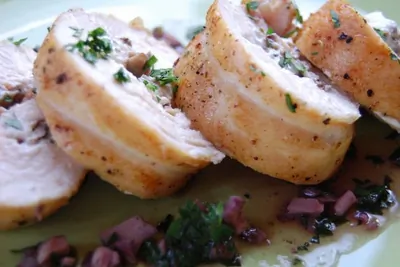 Куриные рулеты с грибами