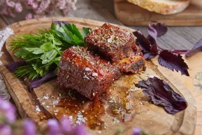 Говяжьи ребра на гриле