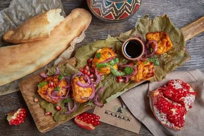 Шашлык из курицы по-грузински