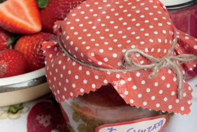 Клубничное варенье-смузи с бананом