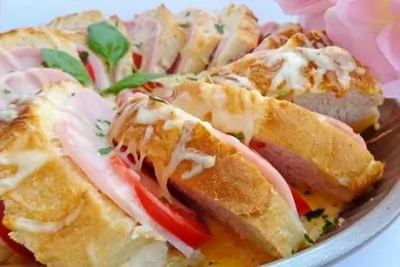 Запеченный бутербродный пирог