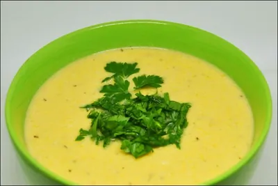 Крем-суп из лосося и тыквы