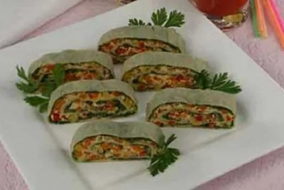Рулет с овощами