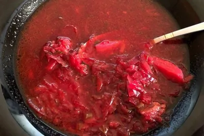 Сладкий борщ без капусты