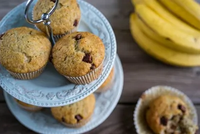 Банановые кексы с изюмом