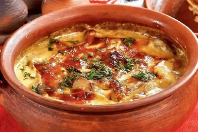 Говядина с перцем в горшочке