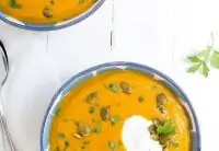 Суп-пюре из чечевицы с куркумой