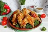 Куриные крылышки в апельсиново-горчичном маринаде