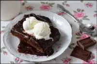 Шоколадно-миндальный пудинг