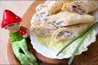 Блинчики с креветками