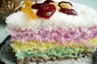 Разноцветный рисовый пирог (Тток)