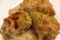 Диетические голубцы с грибами и курицу