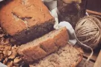 Банановый кекс с грецким орехом