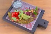 Постный драник с пастой из авокадо