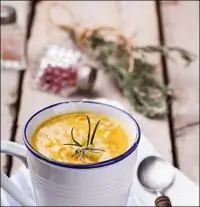 Пряный суп-пюре из кукурузы