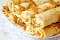 Блинчики с орехово-сырной начинкой