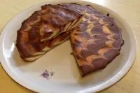 Творожный пирог «Зебра»