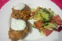 Котлеты из куриной грудки с овощами