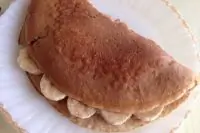 Овсяные блины с банановой начинкой