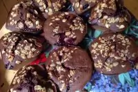 Диетические шоколадно-вишневые маффины