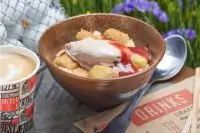 Овсяная каша с карамелизированным бананом