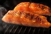 Филе форели с дижонской горчицей на гриле