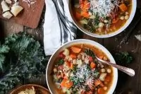 Минестроне с пармезаном