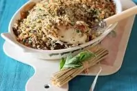 Запеченная треска с зеленью