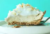 Простой веганский кокосовый пирог с кремом